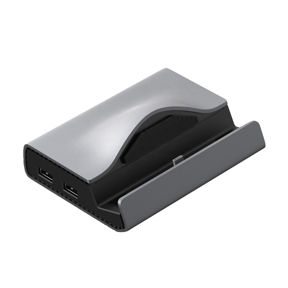 Docking station with USB ports on a white background