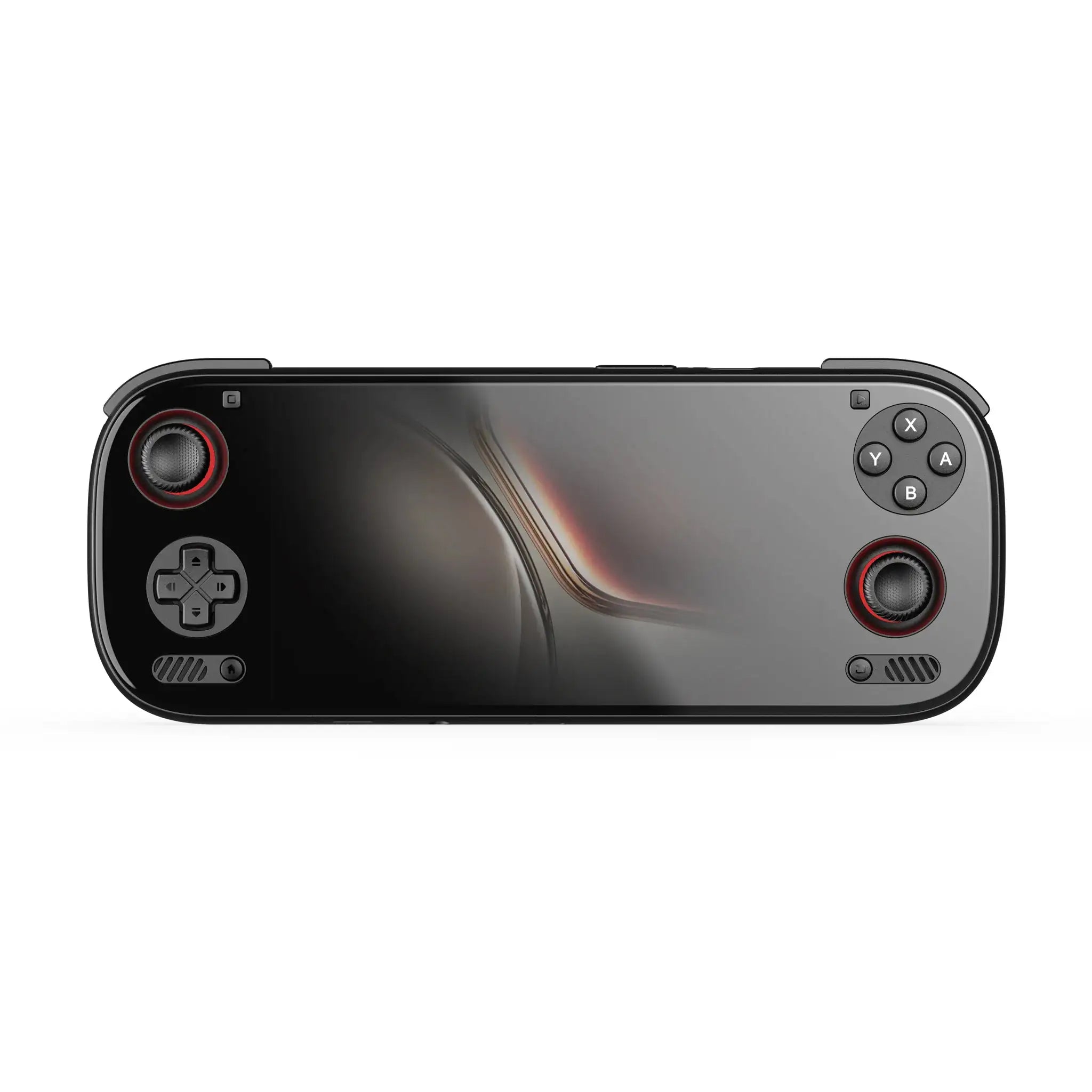 AYN ODIN 3 Black with beautiful screen and fantastic analog sticks with grips and glass screen saver.