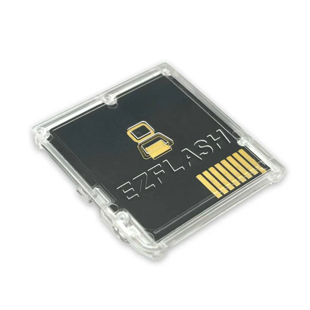 SD card with EZFlash logo on a white background