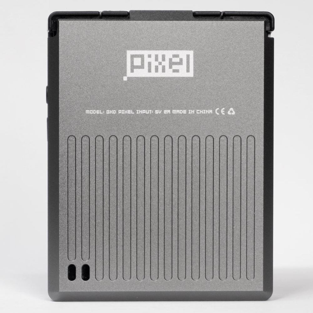 Pixel device cover with visible branding on a white background