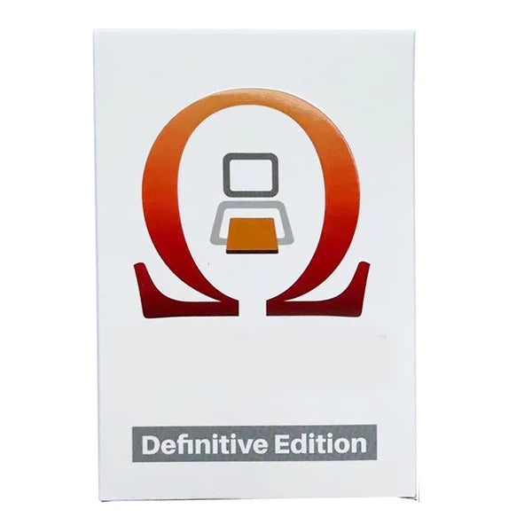 Product packaging with a logo and 'Definitive Edition' text on a white background